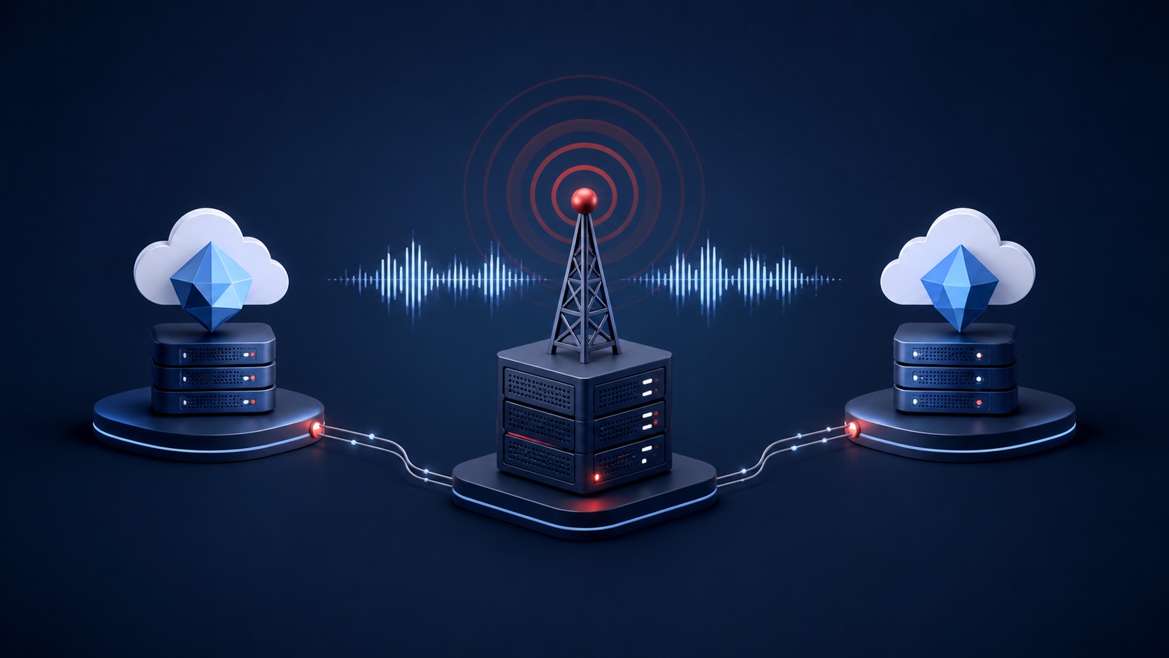 Radio-Stream zwischen Encoder, Server und Hörern
